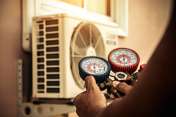 Professional Hvac Maintenance technician working in Clyde, NC